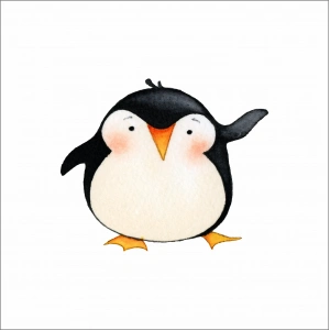 Sevimli Penguen Sticker