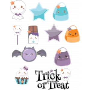 Sevimli Sticker Set 1 12 Parça Telefon, Tablet, Defter, Laptop Sticker