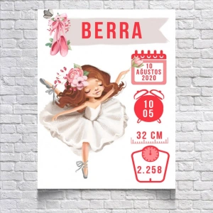 Balerin Temalı Yaş Panosu