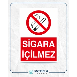 Sigara İçilmez Sticker 20X28 Cm