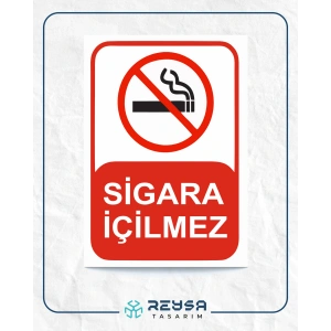 Sigara İçilmez Sticker 20X28 Cm