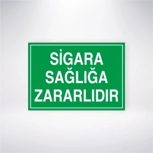 Sigara Sağlığa Zararlıdır Sticker 20X28 Cm