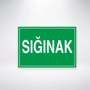 Sığınak Sticker 20X28 Cm