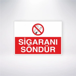 Sigranı Söndür Sticker 20X28 Cm