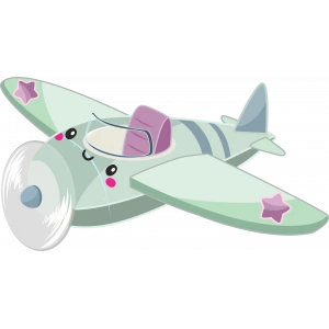 Şirin Uçak Duvar Stickerı