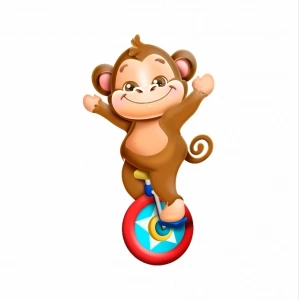 Sirk Maymunu Duvar Sticker