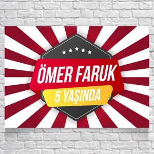 Sirk Temalı Doğum Günü Afişi 100X150 cm