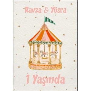 Sirk Temalı Doğum Günü Afişi 100X150 cm