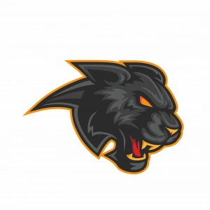 Siyah Panter Sticker 10x10 cmRenkli Sticker