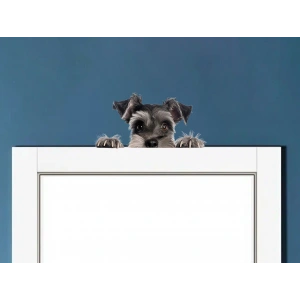 Siyah ve Bronz Köpek Duvar Stickerı