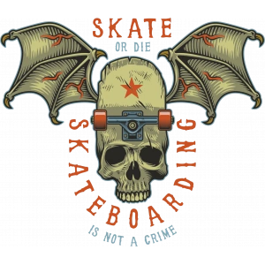 skate sticker 25 10x10 cmRenkli Sticker