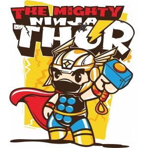 Thor Sticker 10x10 cmRenkli Sticker