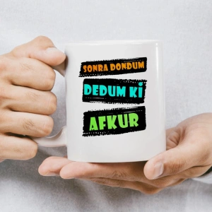 Sonra Döndüm Dedim ki kupa baskı