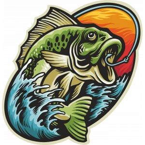 alabalık sticker 10x10 cmRenkli Sticker