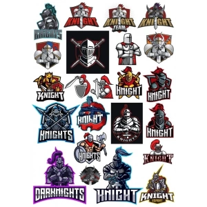 Şövalye Sticker Set 18 Parça Telefon, Tablet, Defter, Laptop Sticker