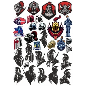 Şövalyeler Sticker Set 25 Parça Telefon, Tablet, Defter, Laptop Sticker