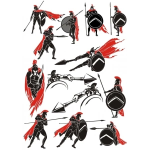 Spartalı Sticker Set 2 20 Parça Telefon, Tablet, Defter, Laptop Sticker