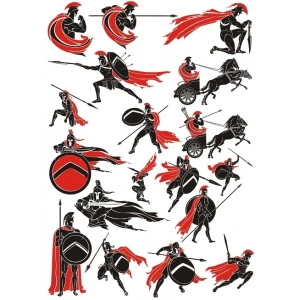 Spartalı Sticker Set 20 Parça Telefon, Tablet, Defter, Laptop Sticker