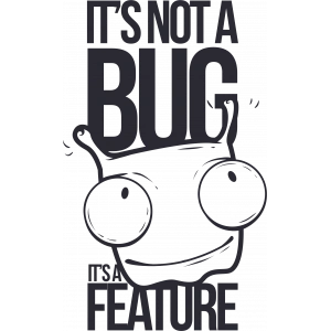 Bug Sticker 10x10 cmRenkli Sticker