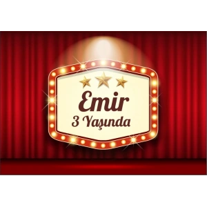 Star Temalı Doğum Günü Afişi 70X100 Cm 70X100 cm