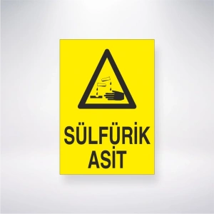 Sülfirik Asit Sticker 20X28 Cm