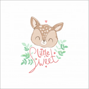 Sweet Little Sevimli Geyik Sticker