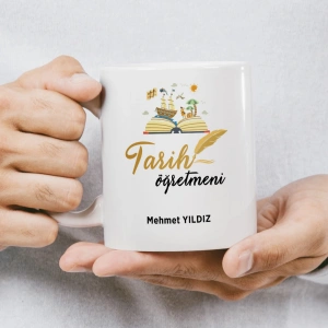 Tarih Öğretmeni İsme Özel Kupa