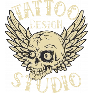 Tatto Studio Sticker 10x10 cmRenkli Sticker