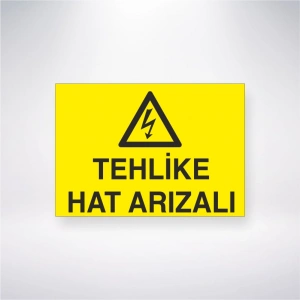 Tehike Hat Arızalı Sticker 20X28 Cm