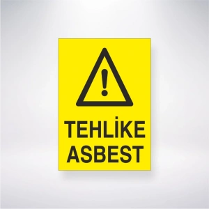 Tehlike Asbest Sticker 20X28 Cm