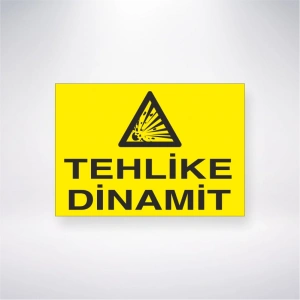 Tehlike Dinamit Sticker 20X28 Cm