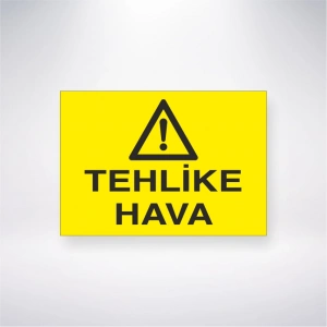 Tehlike Hava Sticker 20X28 Cm