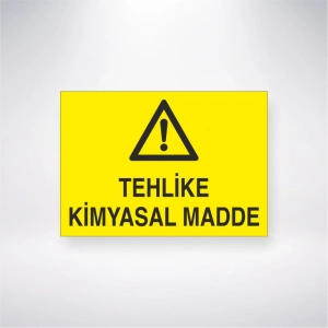 Tehlike Kimyasal Madde Sticker 20X28 Cm