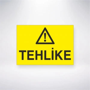 Tehlike Sticker 20X28 Cm