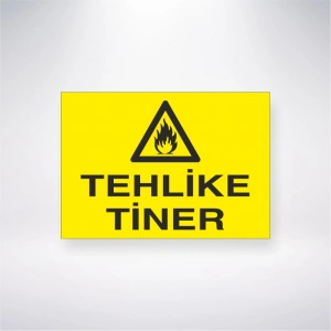 Tehlike Tiner Sticker 20X28 Cm