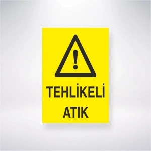 Tehlikeli Atık Sticker 20X28 Cm