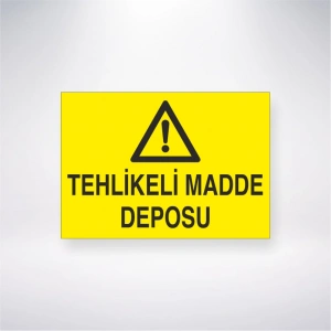 Tehlikeli Madde Deposu Sticker 20X28 Cm