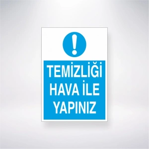 Temizliği Hava İle Yapınzı Sticker 20X28 Cm