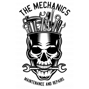 The Mechanics Sticker 10x10 cmRenkli Sticker