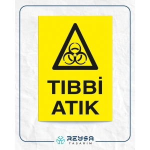 Tıbbi Atık Sticker 20X28 Cm