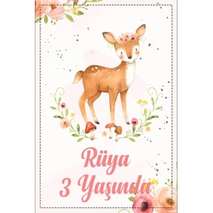 Ceylan Temalı Doğum Günü Afişi -1 70X100 cm