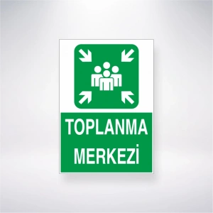 Toplanma Merkezi Sticker 20X28 Cm