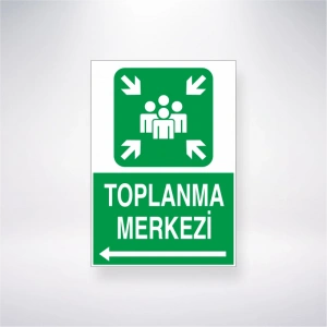 Toplanma Merkezi <-- Sticker 20X28 Cm