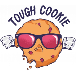Tough Cookie Sticker 10x10 cmRenkli Sticker