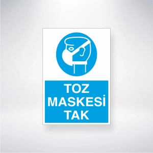 Toz Maskesi Tak Sticker 20X28 Cm