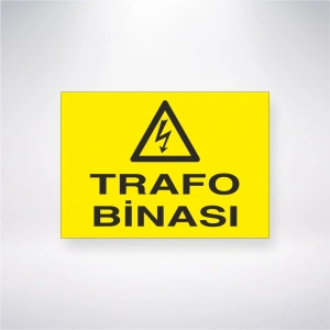 Trafo Binası Sticker 20X28 Cm