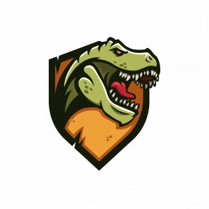 Trex Sticker 2 10x10 cmRenkli Sticker