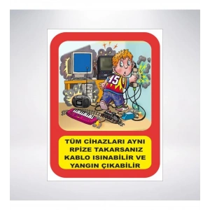 Tüm Cihazları Aynı Prize Takma Sticker 20X28 Cm