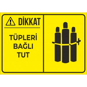 tüpleri bağlı tut Sticker 20X28 Cm