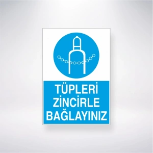 Tüpleri Zincire Bağlayınız Sticker 20X28 Cm